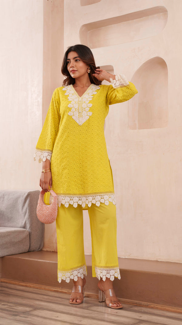 Mustard Hakkoba  Co Ord Set