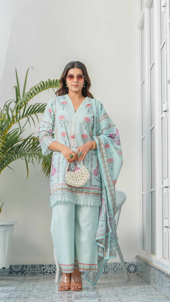 Udaipuri 2pc Set (Without Dupatta)
