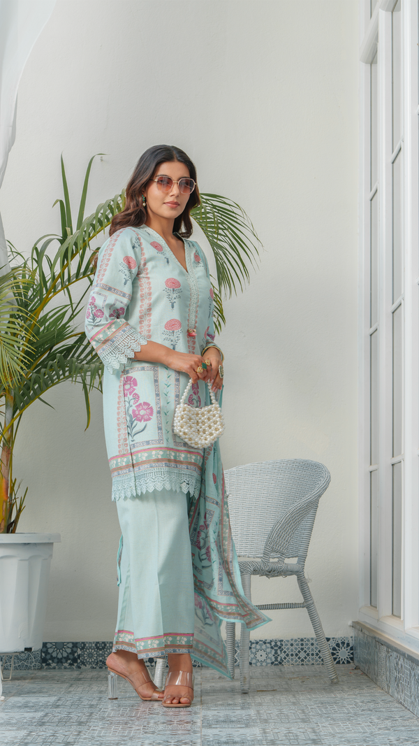 Udaipuri 2pc Set (Without Dupatta)