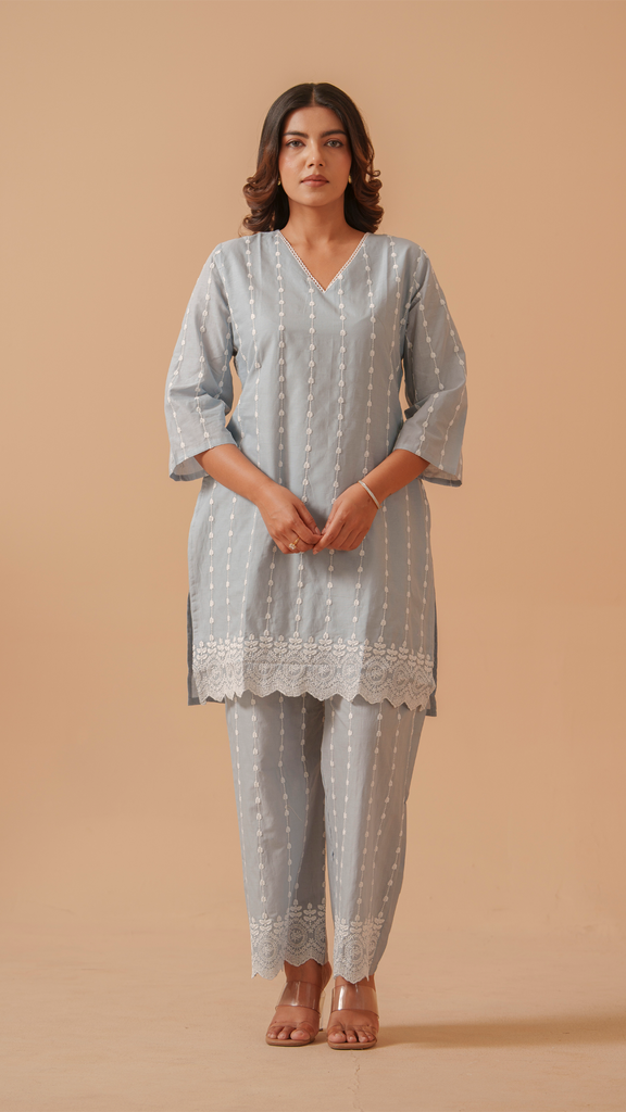 Chikankari Co Ord