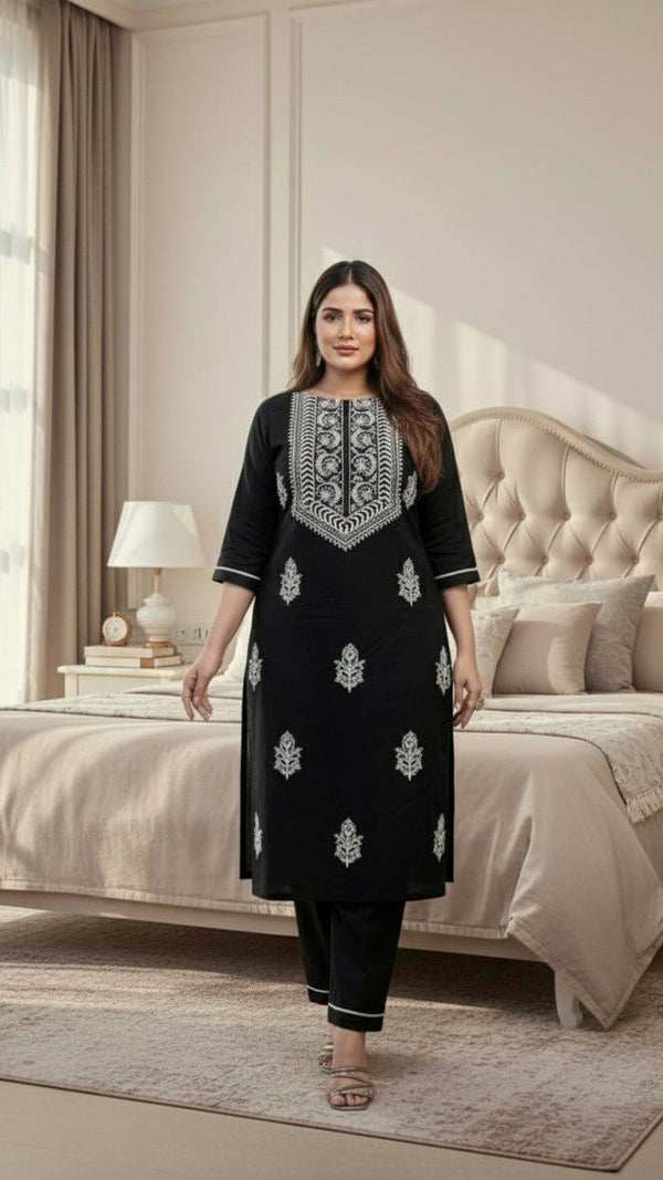 Black Pakistani 3pc Set