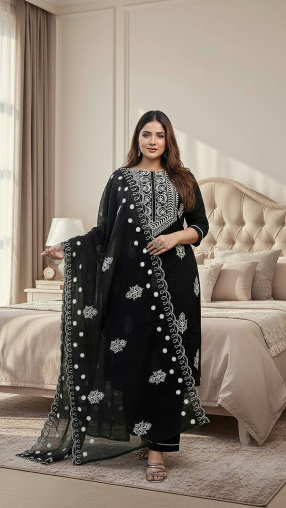 Black Pakistani 3pc Set