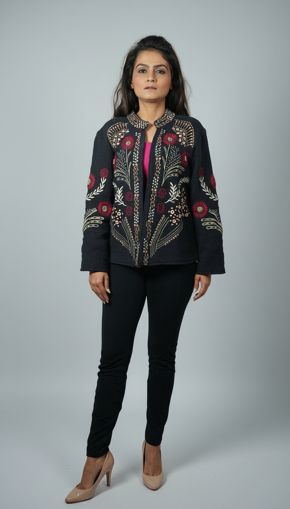 Blue Floral Summer Jacket