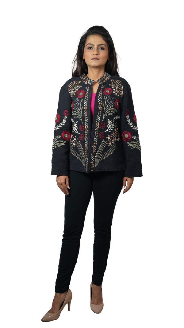 Blue Floral Summer Jacket