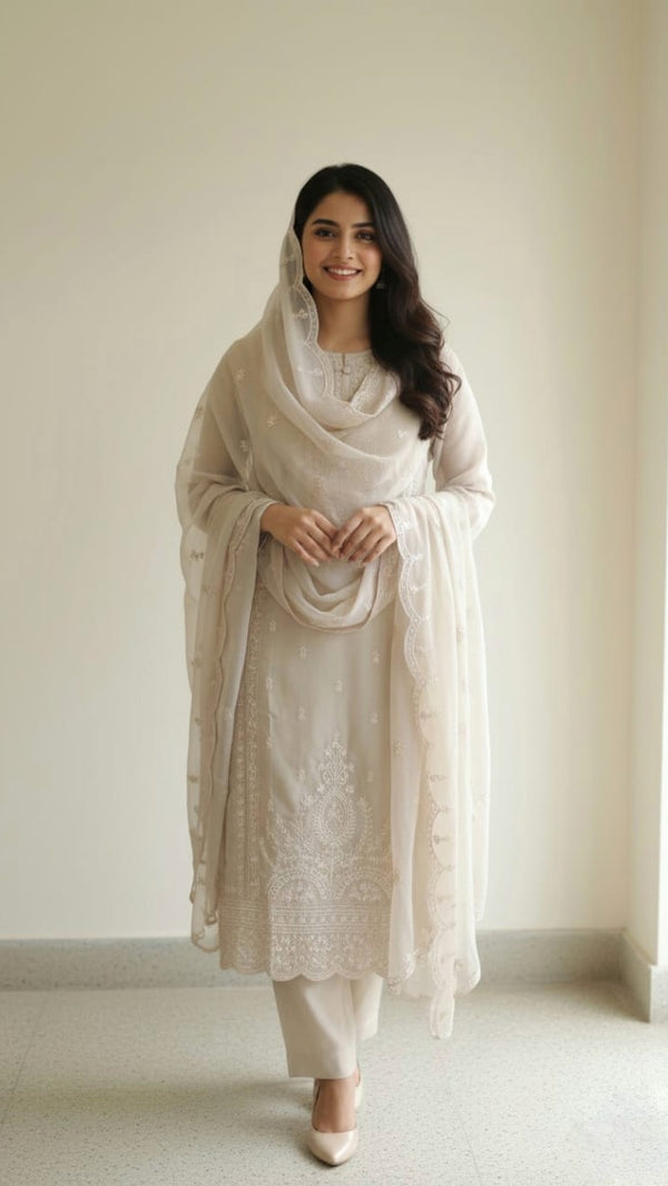 Mayu Dove 3pc Suit Set