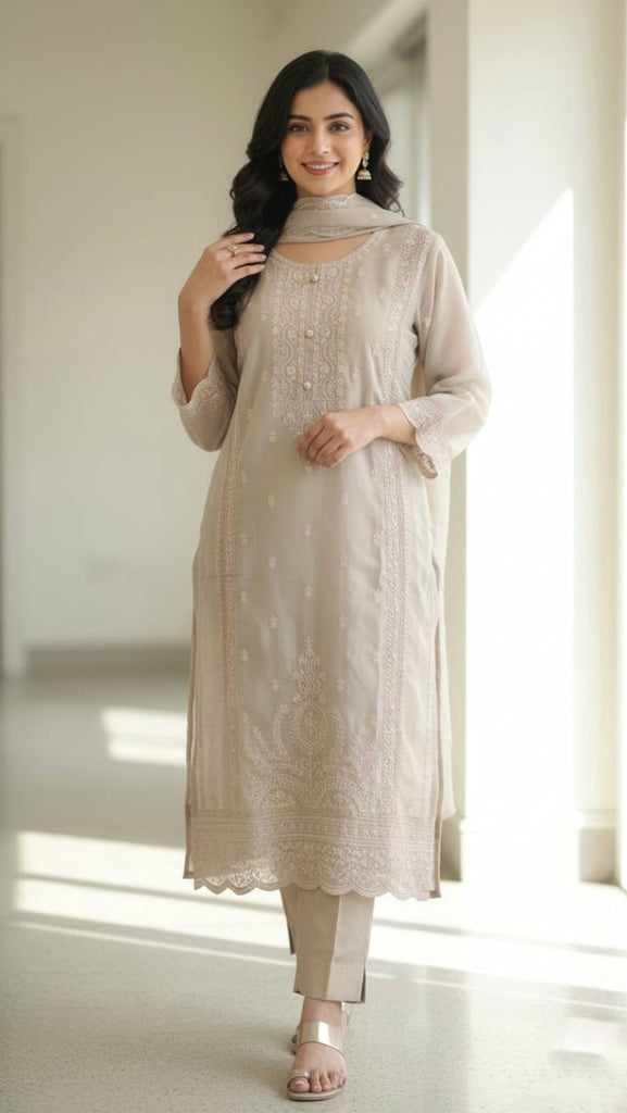 Mayu Dove 3pc Suit Set